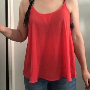 Apt 9 Peach Flowy Tank